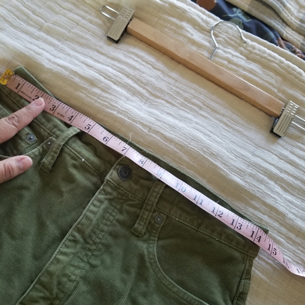Madewell Olive Green Corduroy Straight Leg Pants - Picture 6 of 8